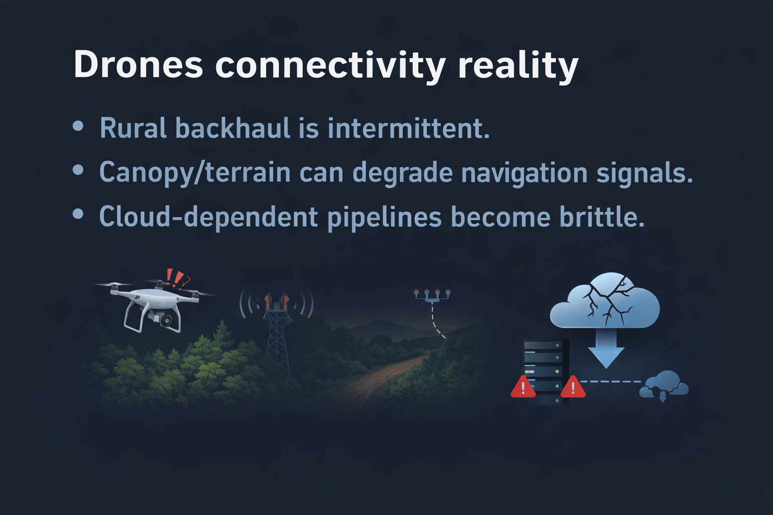 Drone connectivity reality