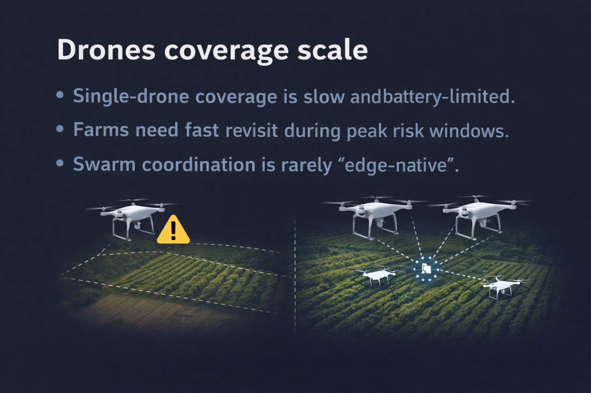 Drone coverage scale